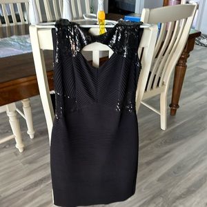 Black sequin formal mid link